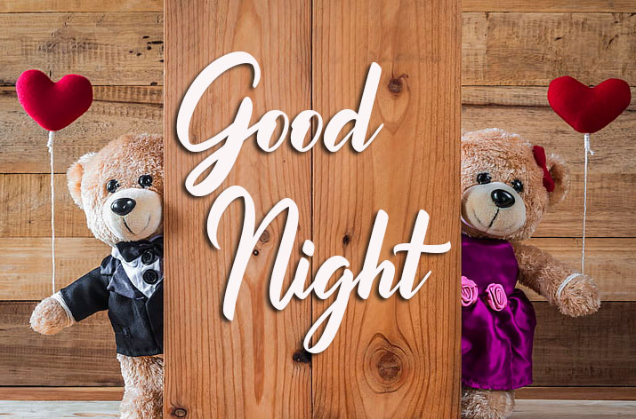 Good Night Messages with Teddy Bear