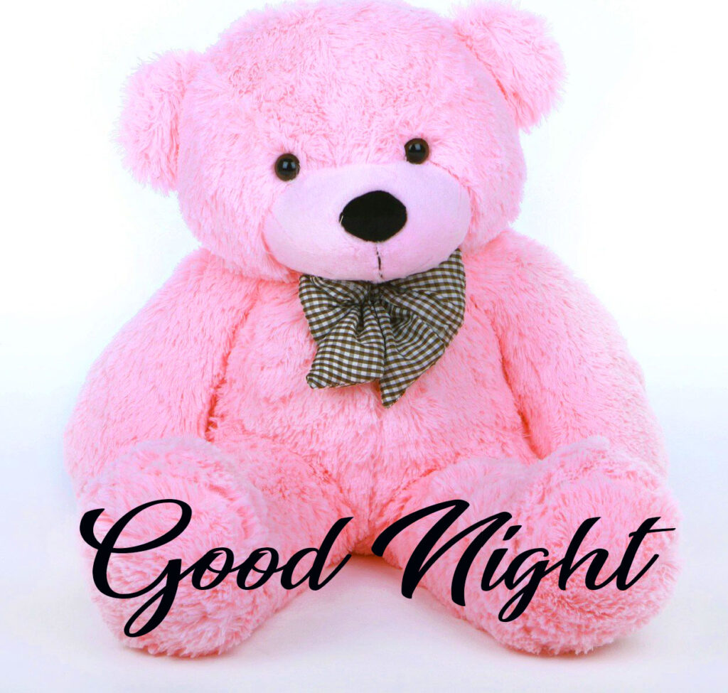 Good Night Teddy Bear Pink