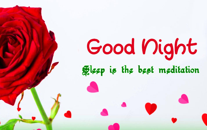 Good Night Wishes with Roses