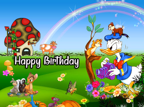 Happy Birthday Cartoon Animated Image