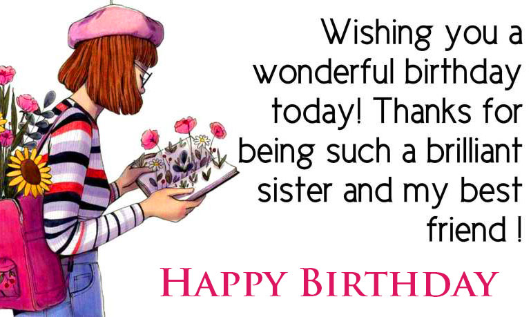 Happy Birthday Wish for Brilliant Sister