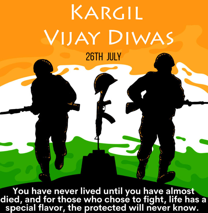 Happy Kargil Vijay Diwas Quote Image