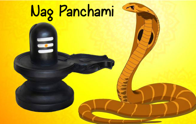 Happy Naag Panchami Wish with Shivlinga