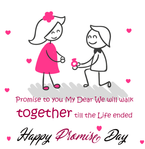 Happy Promise Day Message Couple Image