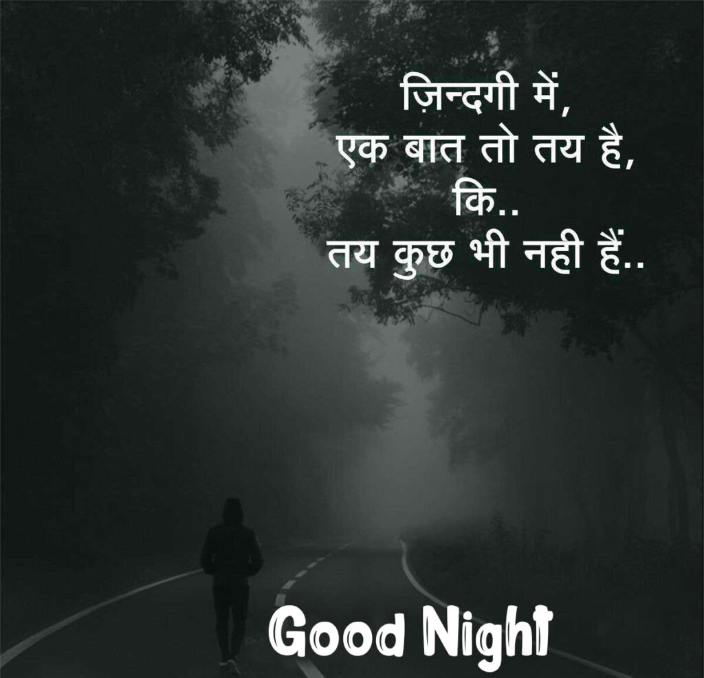Heart Touching Good Night Quotes in Hindi