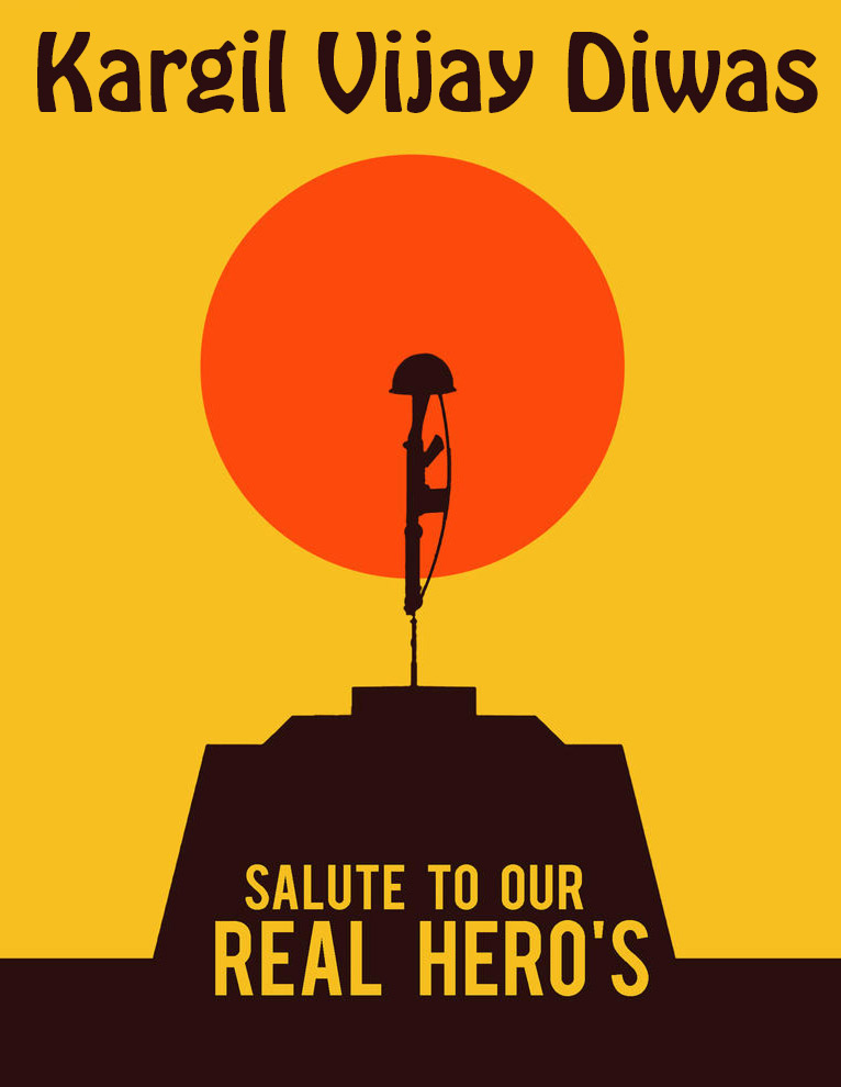 Kargil Vijay Diwas Salute to Our Brave Soldiers Image