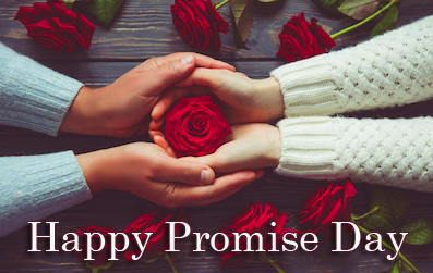 Love Hands with Roses and Happy Promise Day Wish