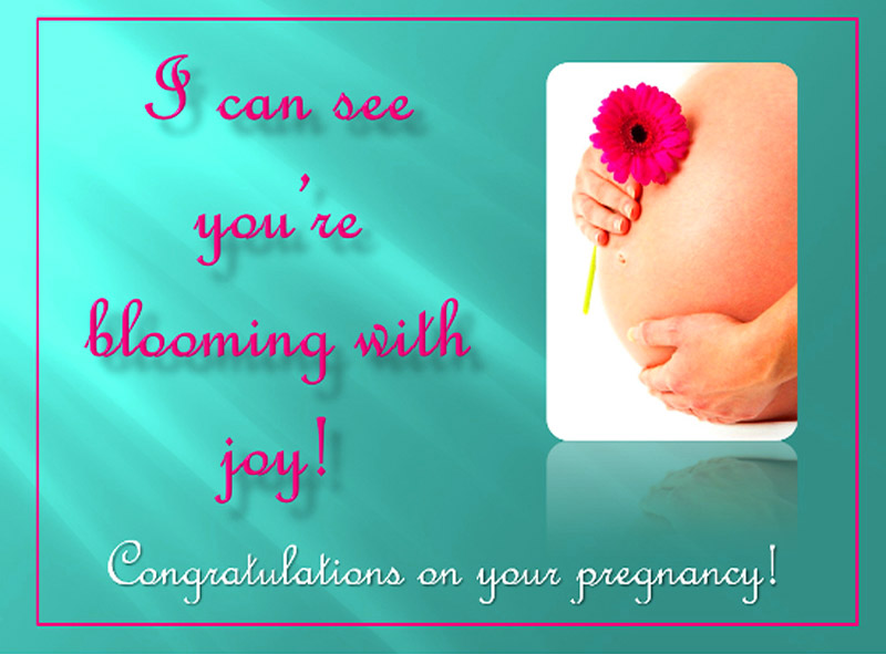 Lovely Congratulations Message on Pregnancy