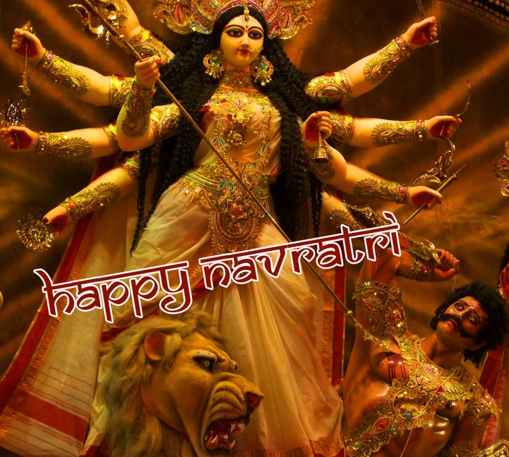 Mata Durga Happy Navratri Wishing Image
