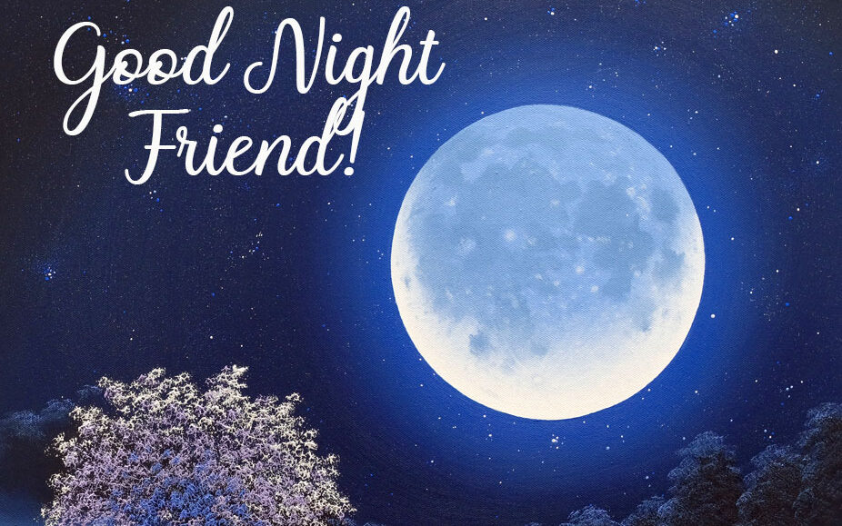 Moon Good Night Friend HD Wallpaper