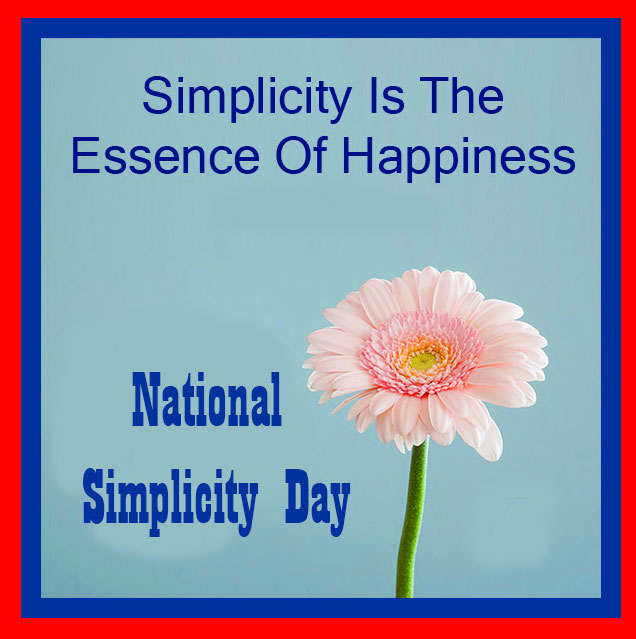 National Simplicity Day Wish with Slogan