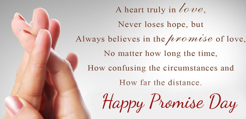 Quote with Beautiful Happy Promise Day Wish