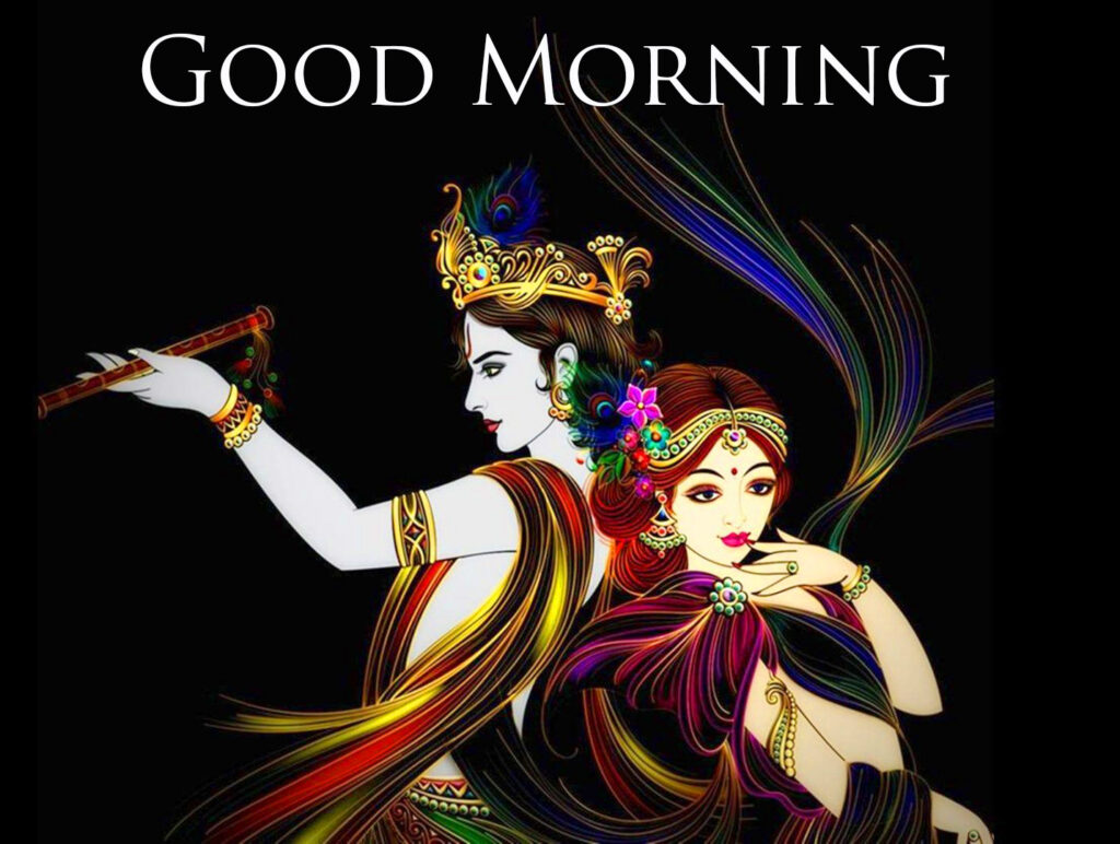 Radha and Krishna Good Morning Image