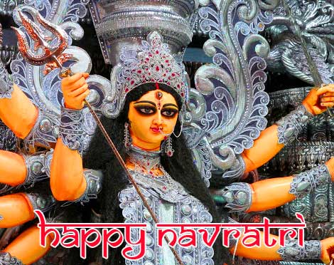 Shinning Durga Maa Happy Navratri Image