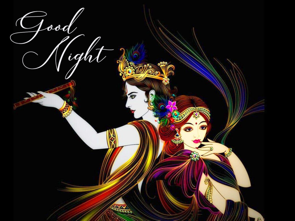 Shri Krishna Good Night Images