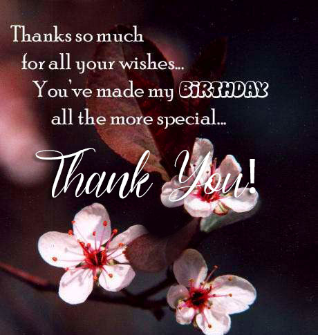 Thank You Everybody for Birthday Wishes