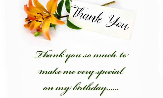 Thank You for My Birthday Wishes